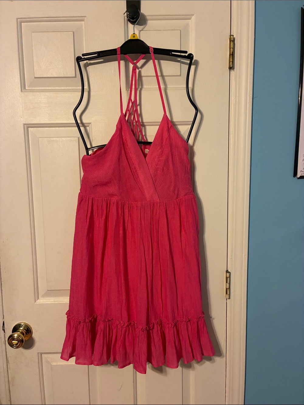 Hot Pink Strappy Sundress